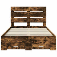 Struttura del letto Rovere fumé 135 x 190 cm Legno multistrato 3411984