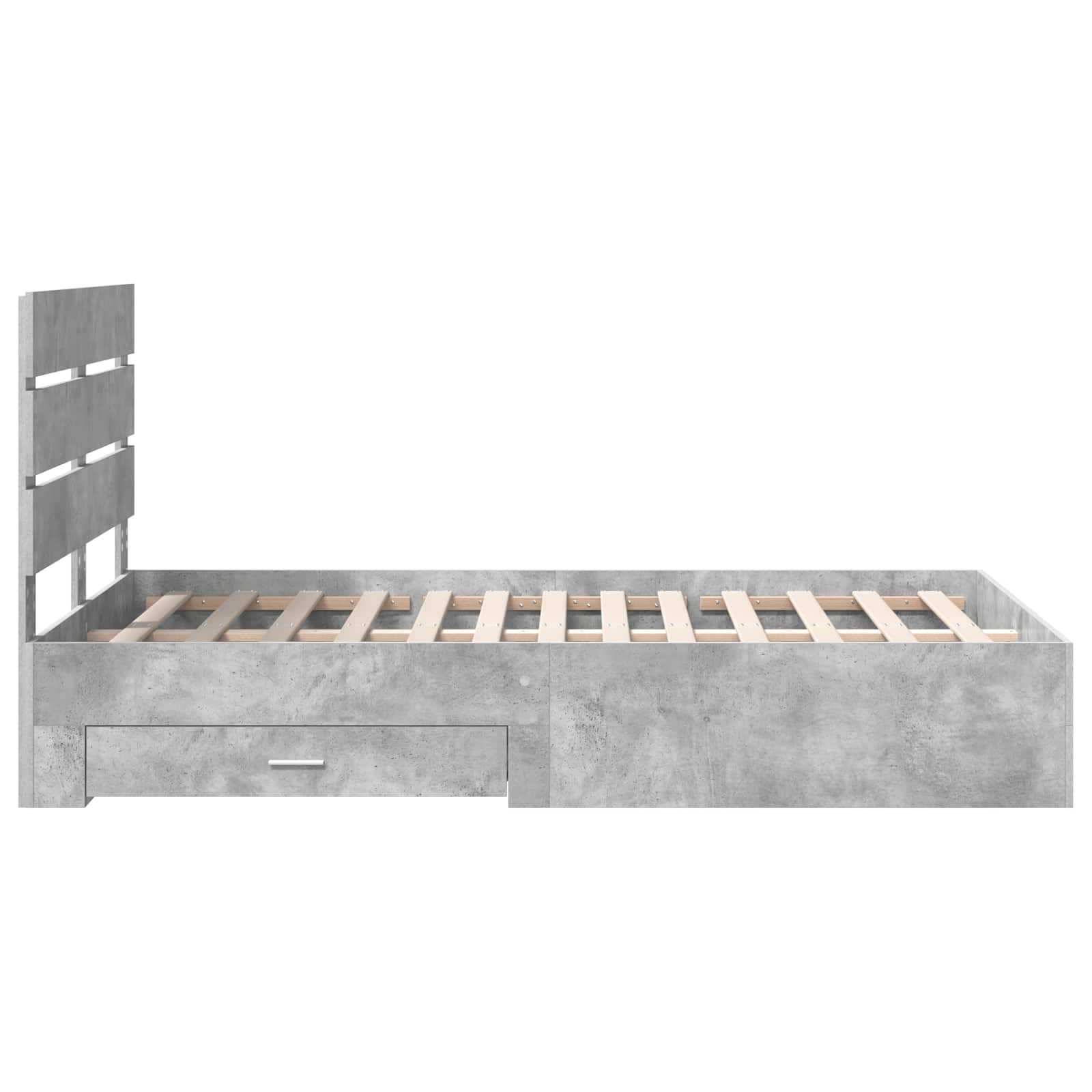 Struttura del letto con cassetto Grigio cemento 120 x 200 cm 3411991