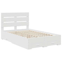 Struttura del letto Bianco 120 x 190 cm Legno multistrato 3411996