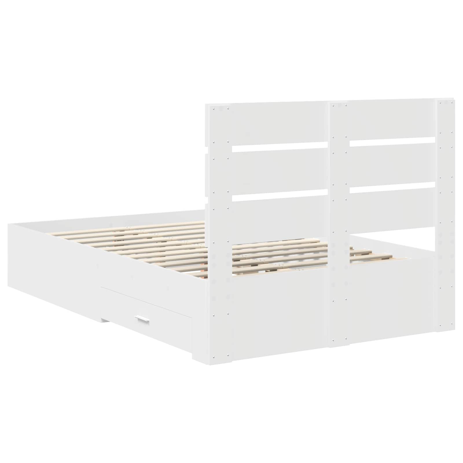 Struttura del letto Bianco 120 x 190 cm Legno multistrato 3411996