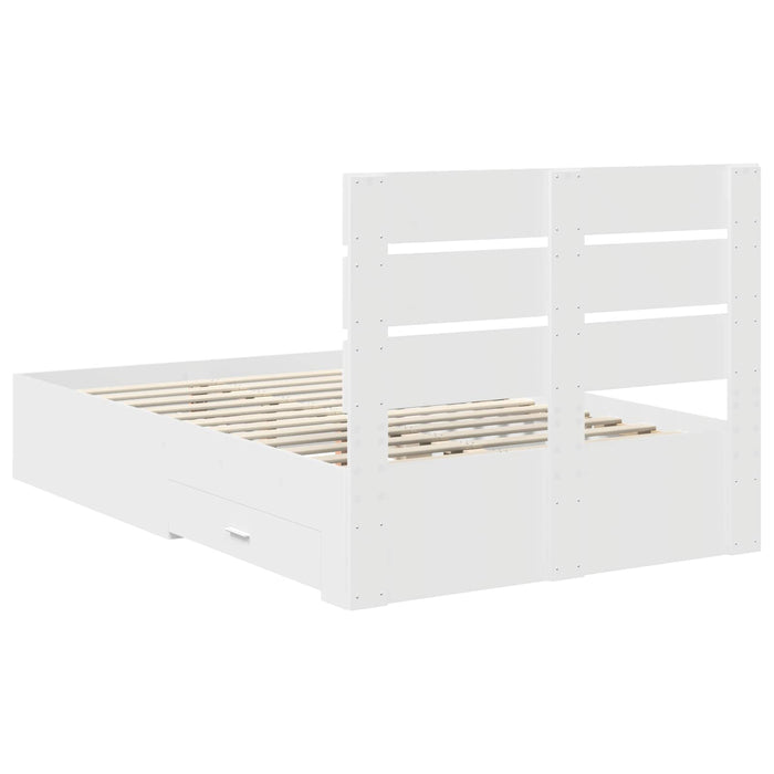 Struttura del letto Bianco 120 x 190 cm Legno multistrato 3411996