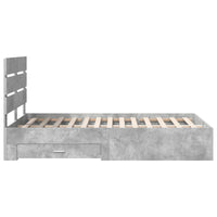 Struttura del letto con cassetto Grigio cemento 120 x 190 cm 3411999