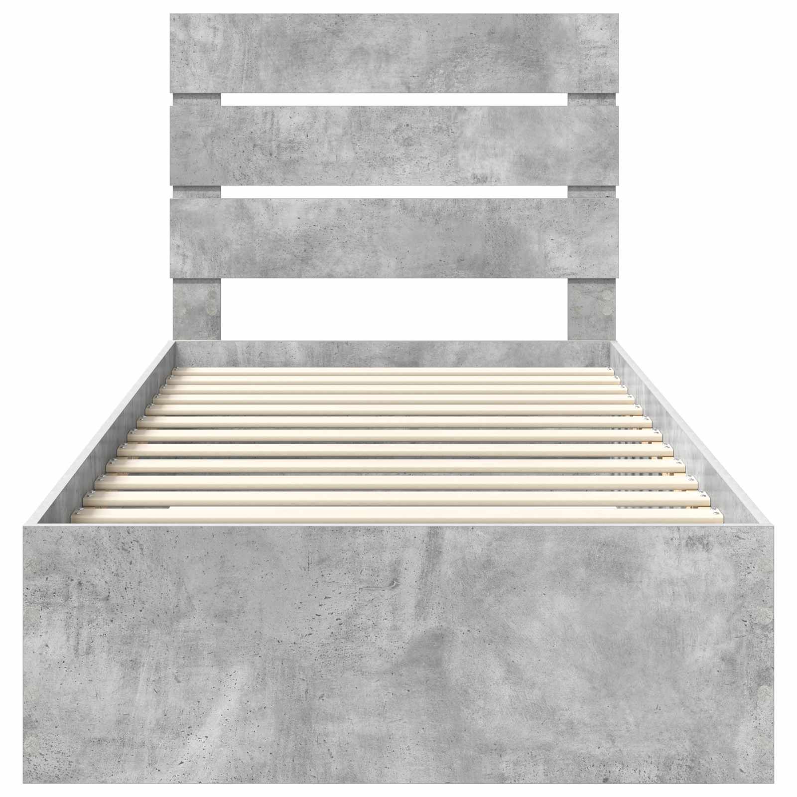 Struttura del letto con cassetto Grigio cemento 90 x 200 cm 3412015