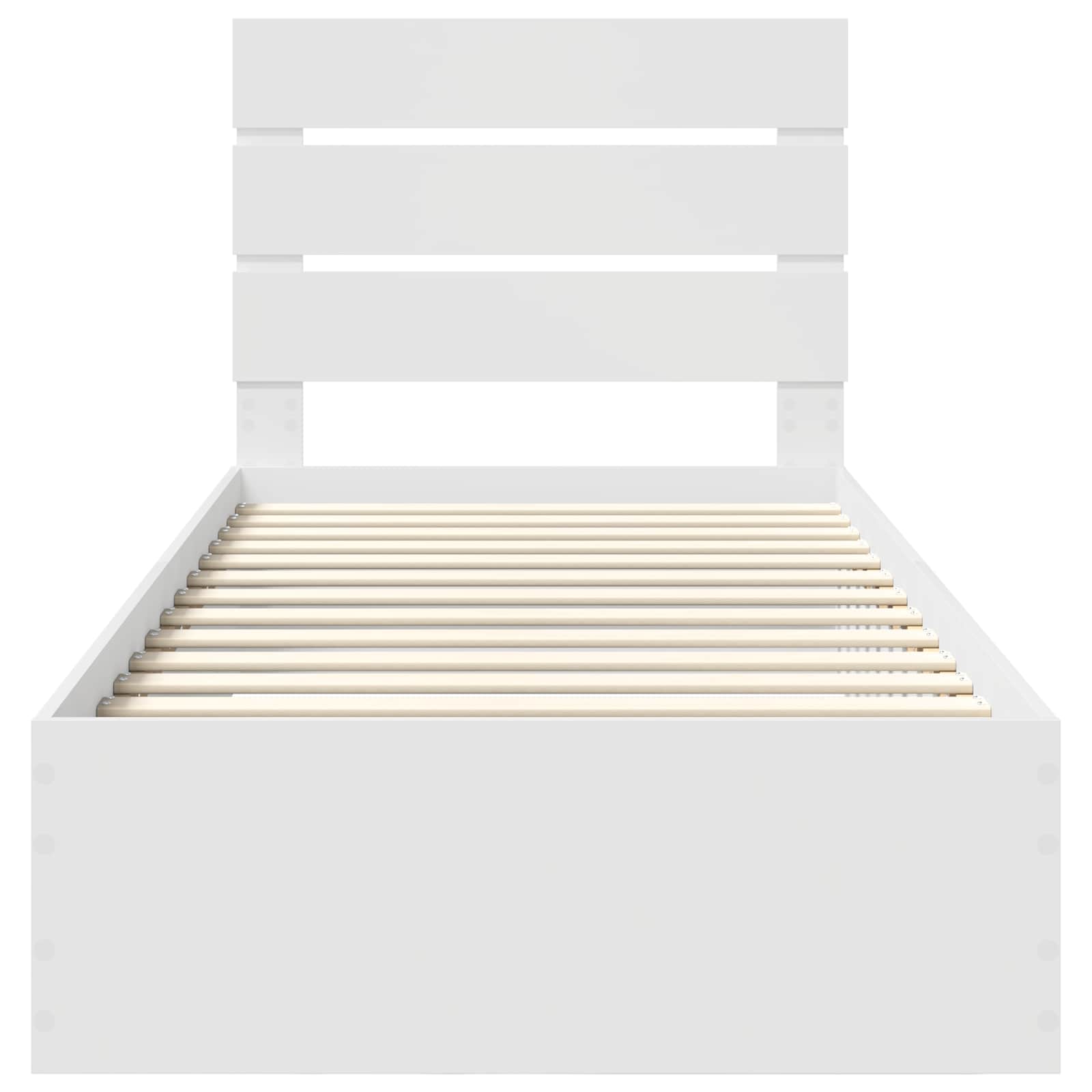 Struttura del letto Bianco 90 x 190 cm Legno multistrato 3412020