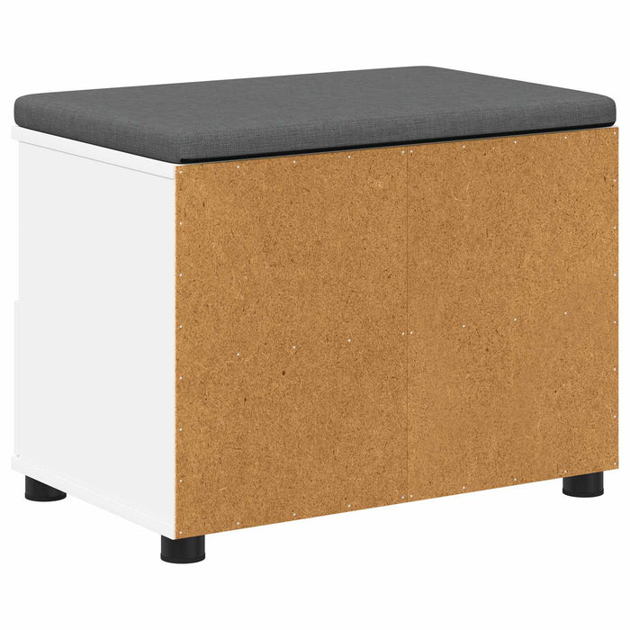 Panca per ingresso con cuscino Bianco 60 x 38 x 46 cm 891448