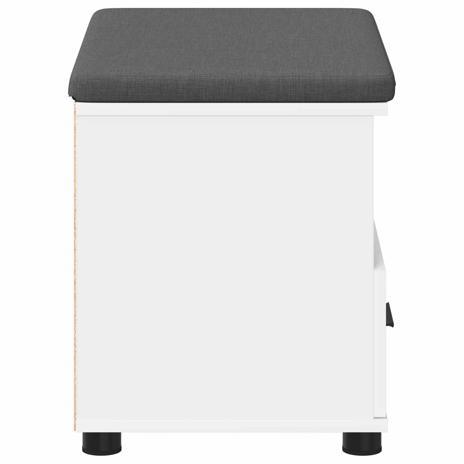 Panca per ingresso con cuscino Bianco 60 x 38 x 46 cm 891448