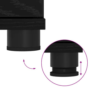 Panca per ingresso con cuscino Rovere Nero 60 x 38 x 46 cm 891449