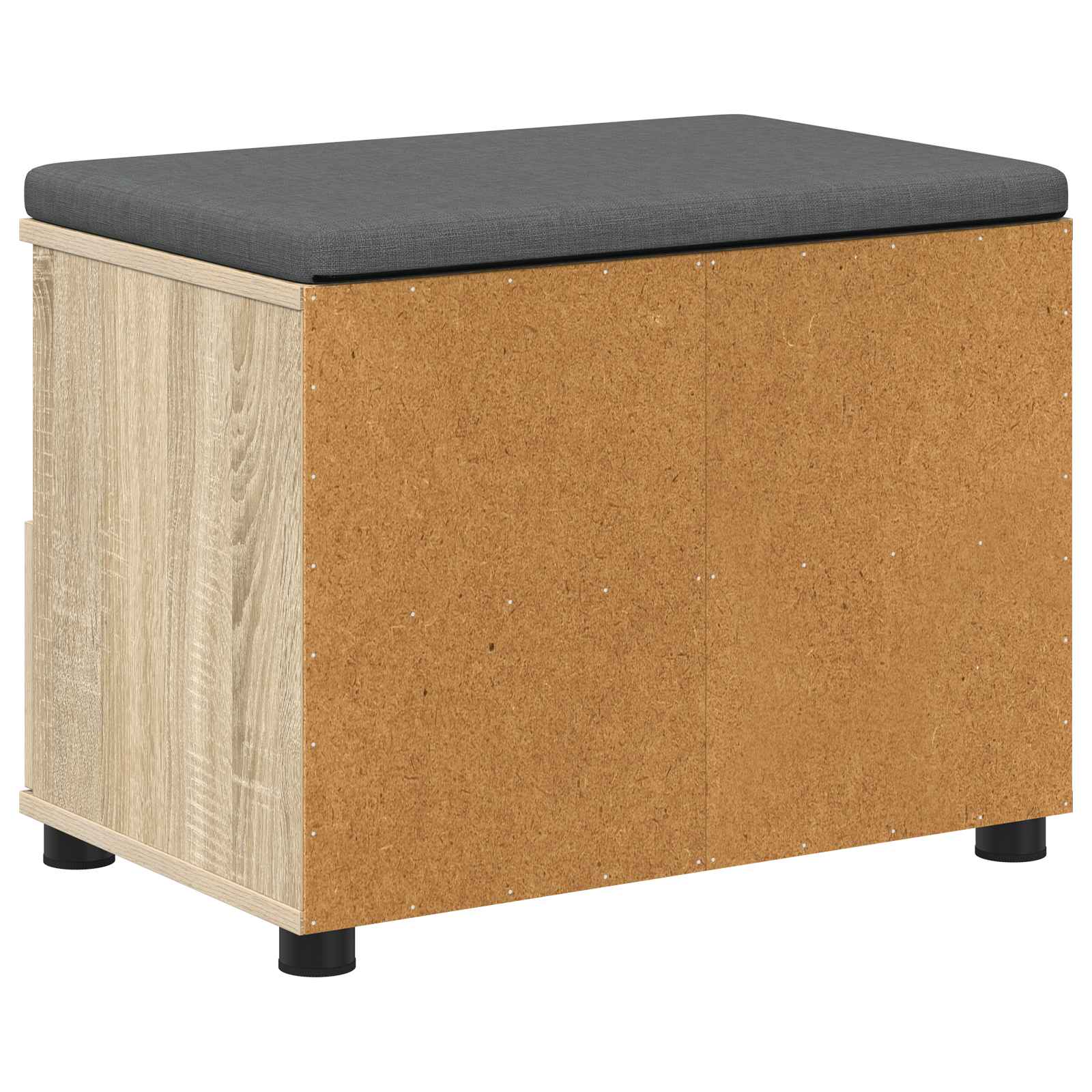 Panca per ingresso con cuscino Rovere Sonoma 60 x 38 x 46 cm 891450