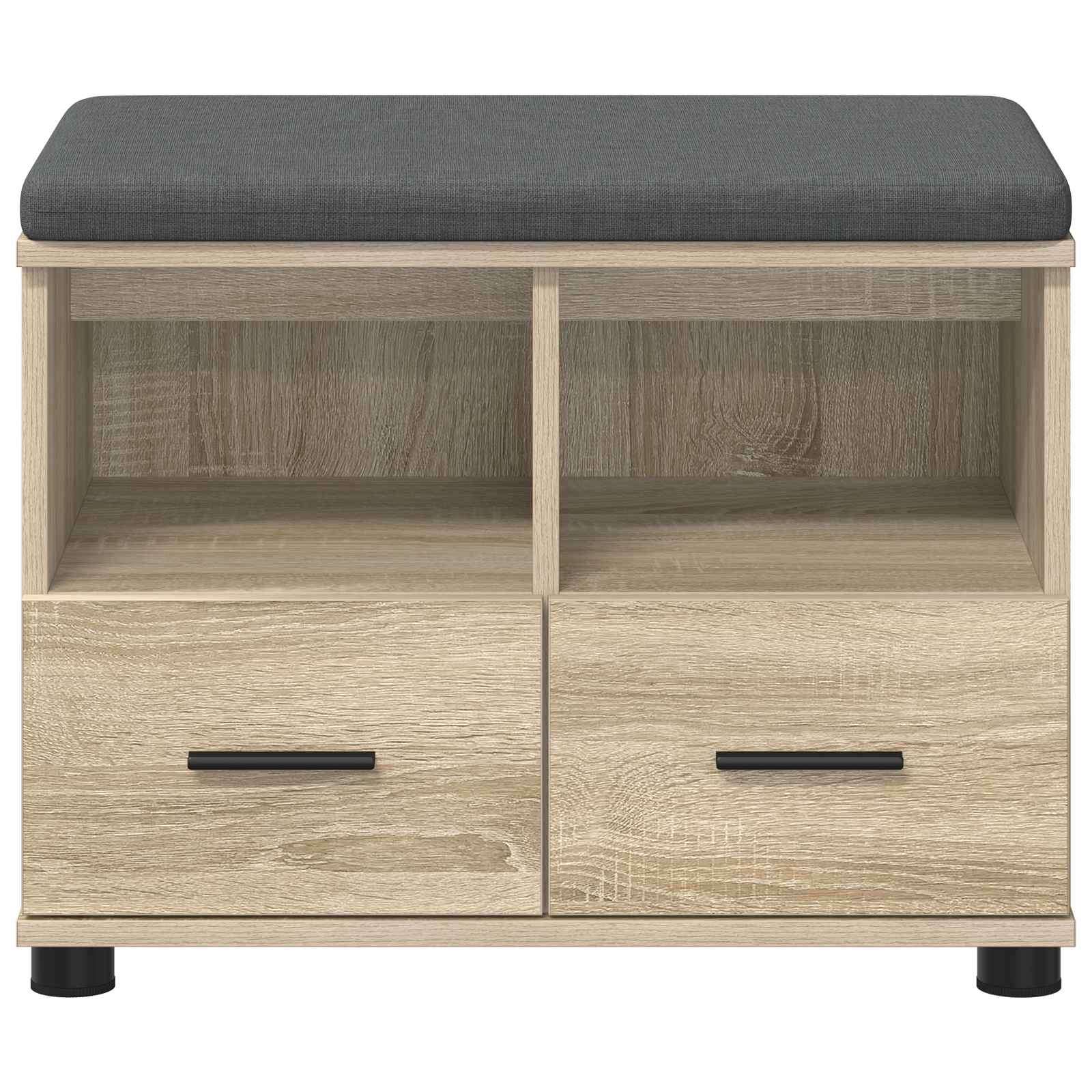 Panca per ingresso con cuscino Rovere Sonoma 60 x 38 x 46 cm 891450