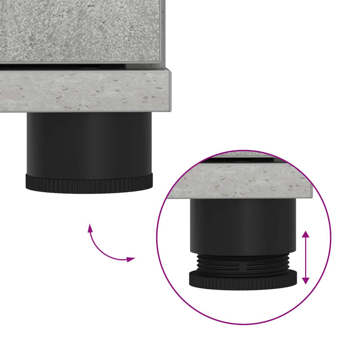 Panca per ingresso con cuscino Grigio cemento 60 x 38 x 46 cm 891451