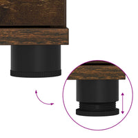 Panca per ingresso con cuscino Rovere fumé 60 x 38 x 46 cm 891452