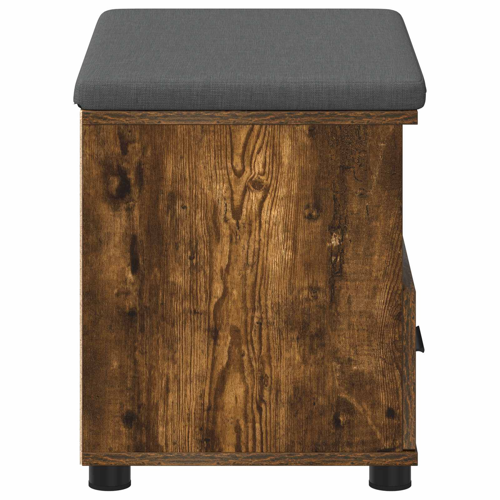 Panca per ingresso con cuscino Rovere fumé 60 x 38 x 46 cm 891452