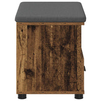 Panca per ingresso con cuscino Legno vecchio 60 x 38 x 46 cm 891454