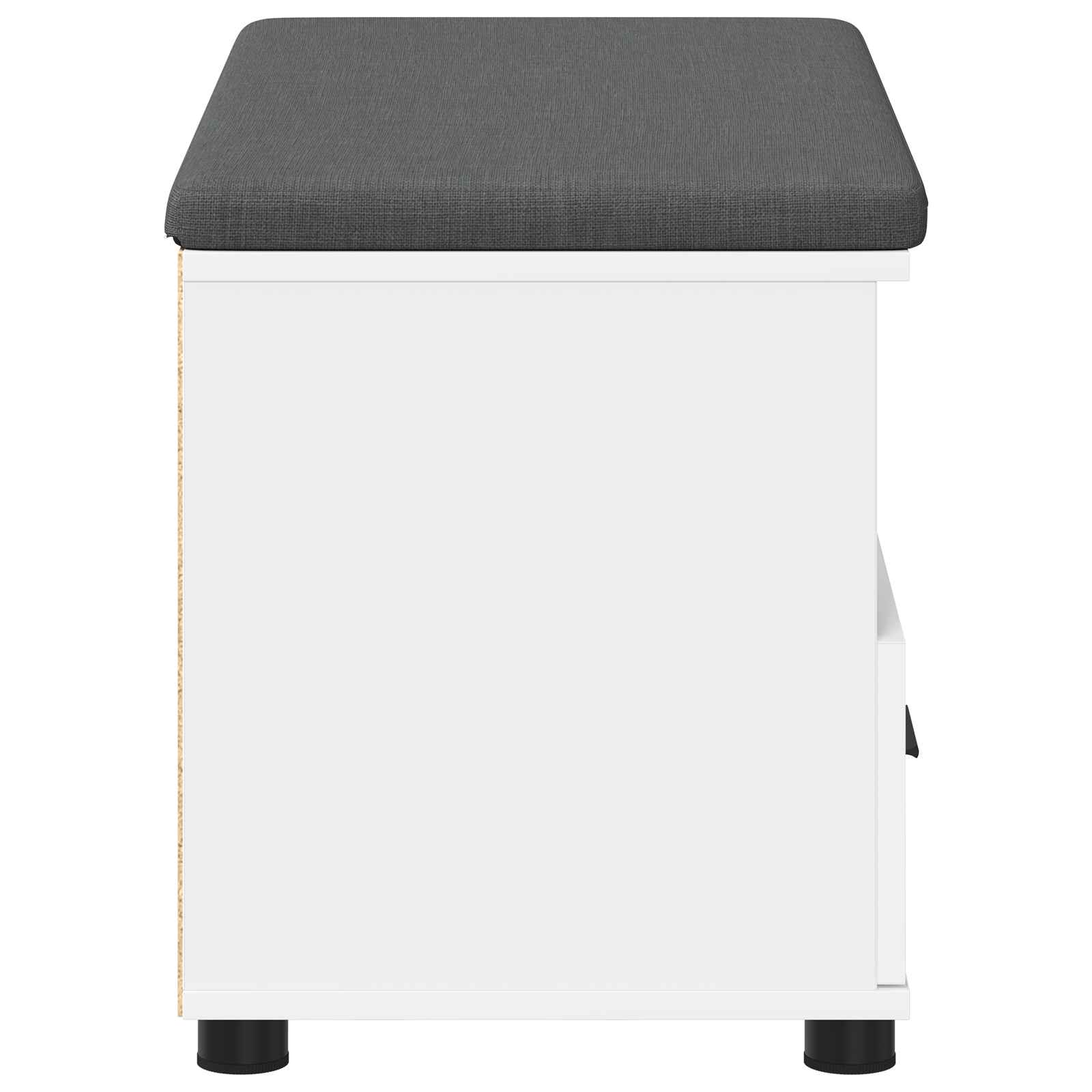 Panca per ingresso con cuscino Bianco 80 x 38 x 46 cm 891456