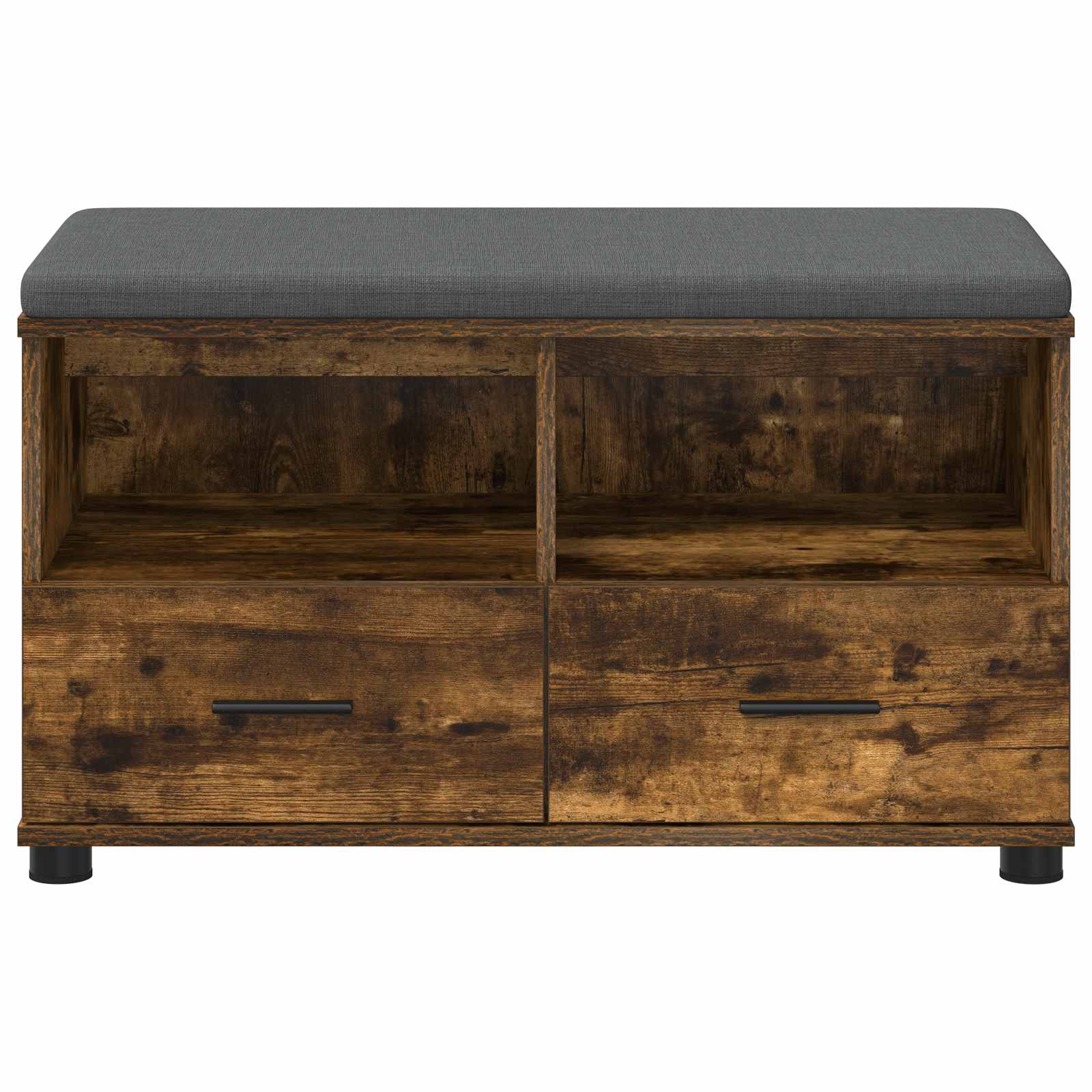 Panca per ingresso con cuscino Rovere fumé 80 x 38 x 46 cm 891460