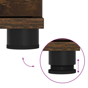 Panca per ingresso con cuscino Rovere fumé 80 x 38 x 46 cm 891460