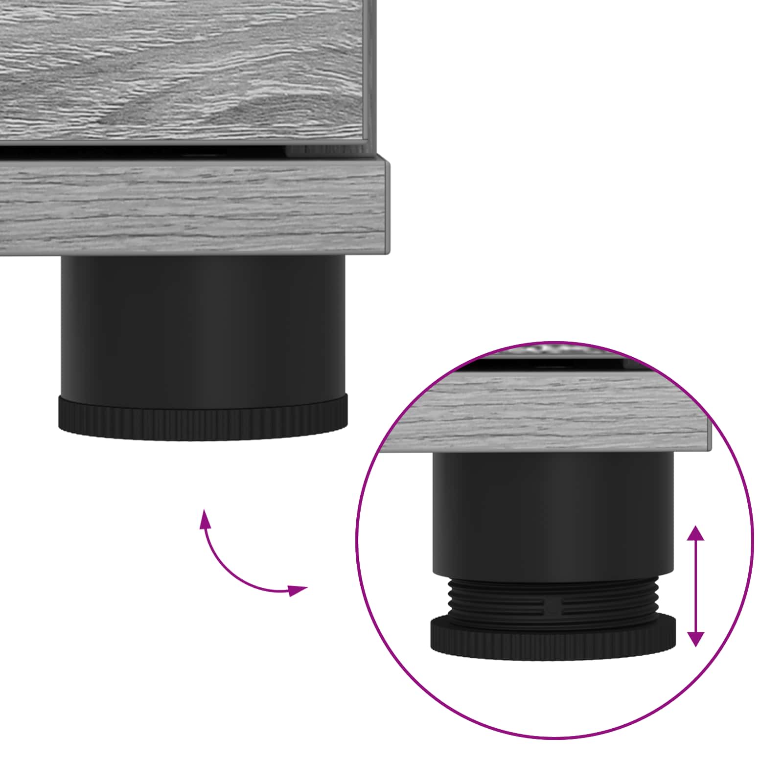 Panca per ingresso con cuscino Grigio Sonoma 80 x 38 x 46 cm 891461