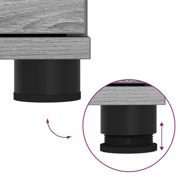 Panca per ingresso con cuscino Grigio Sonoma 80 x 38 x 46 cm 891461