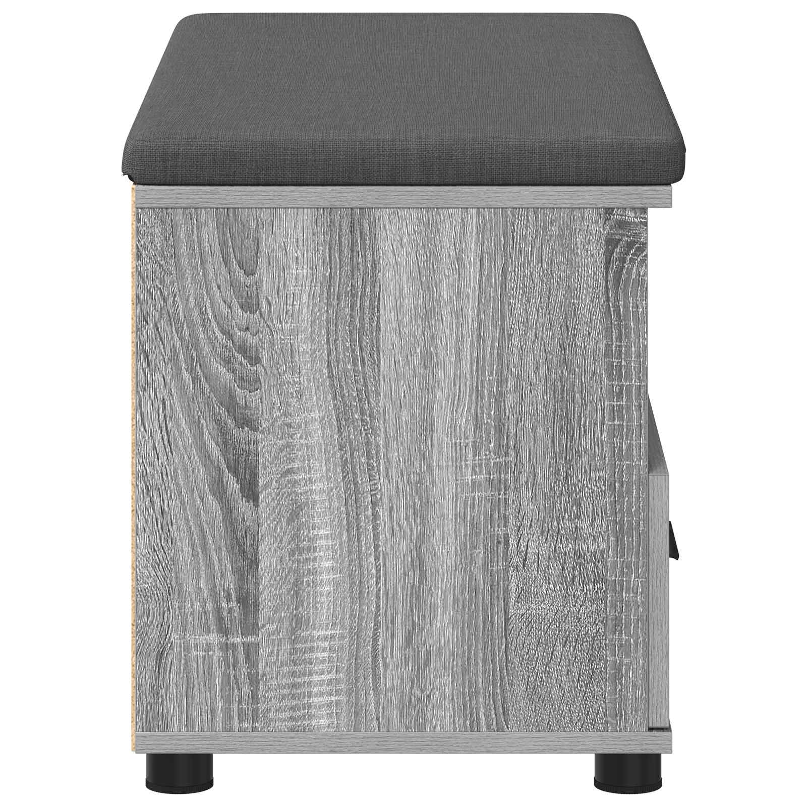 Panca per ingresso con cuscino Grigio Sonoma 80 x 38 x 46 cm 891461