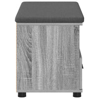 Panca per ingresso con cuscino Grigio Sonoma 80 x 38 x 46 cm 891461