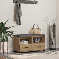 Panca per ingresso Rovere artigianale 80 x 38 x 46 cm 891463