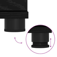 Panca per ingresso con cuscino Rovere Nero 100 x 38 x 46 cm 891465