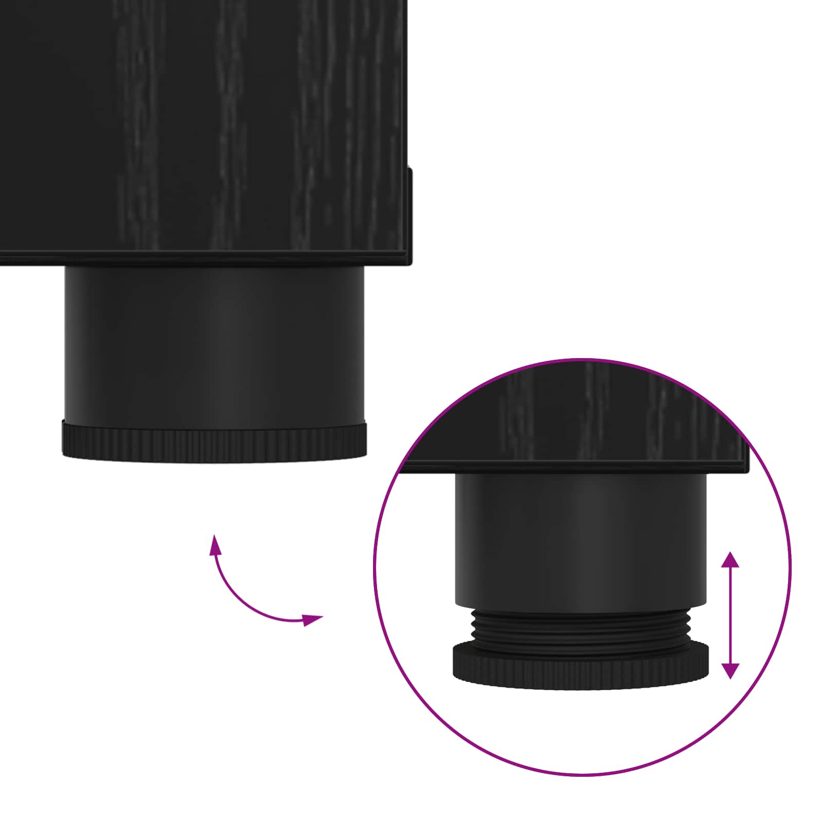 Panca per ingresso con cuscino Rovere Nero 60 x 38 x 46 cm 891473