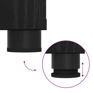 Panca per ingresso con cuscino Rovere Nero 60 x 38 x 46 cm 891473