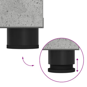 Panca per ingresso con cuscino Grigio cemento 60 x 38 x 46 cm 891475