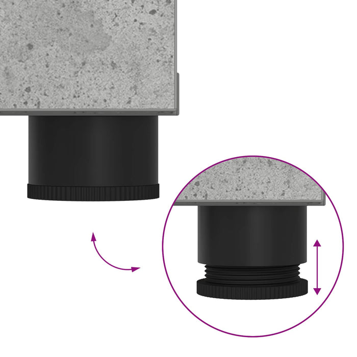 Panca per ingresso con cuscino Grigio cemento 60 x 38 x 46 cm 891475