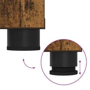 Panca per ingresso con cuscino Rovere fumé 60 x 38 x 46 cm 891476