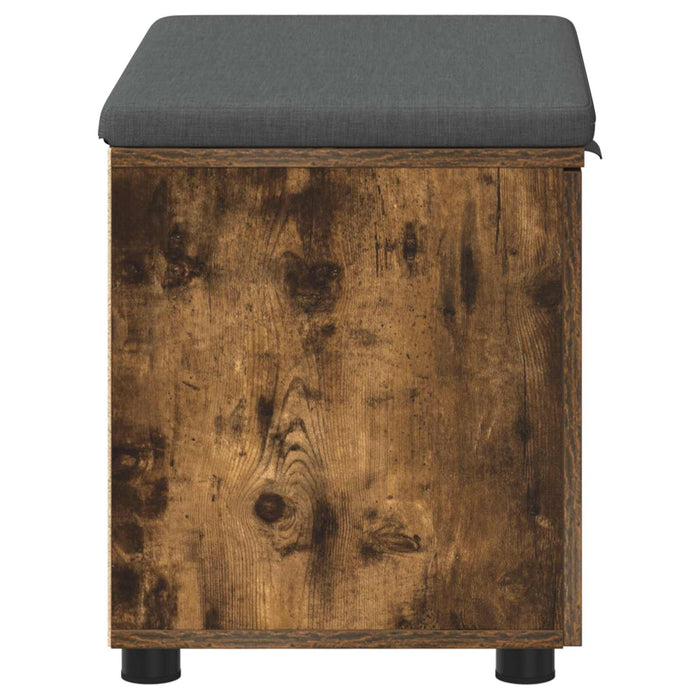 Panca per ingresso con cuscino Rovere fumé 60 x 38 x 46 cm 891476