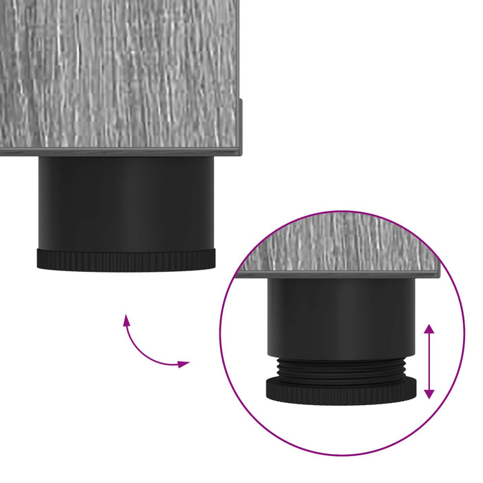 Panca per ingresso con cuscino Grigio Sonoma 60 x 38 x 46 cm 891477