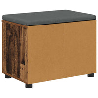 Panca per ingresso con cuscino Legno vecchio 60 x 38 x 46 cm 891478