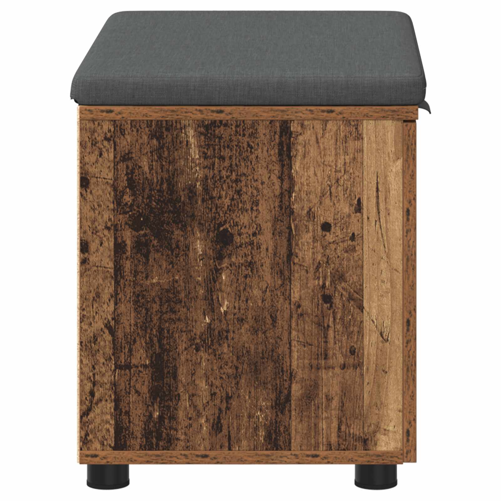 Panca per ingresso con cuscino Legno vecchio 60 x 38 x 46 cm 891478