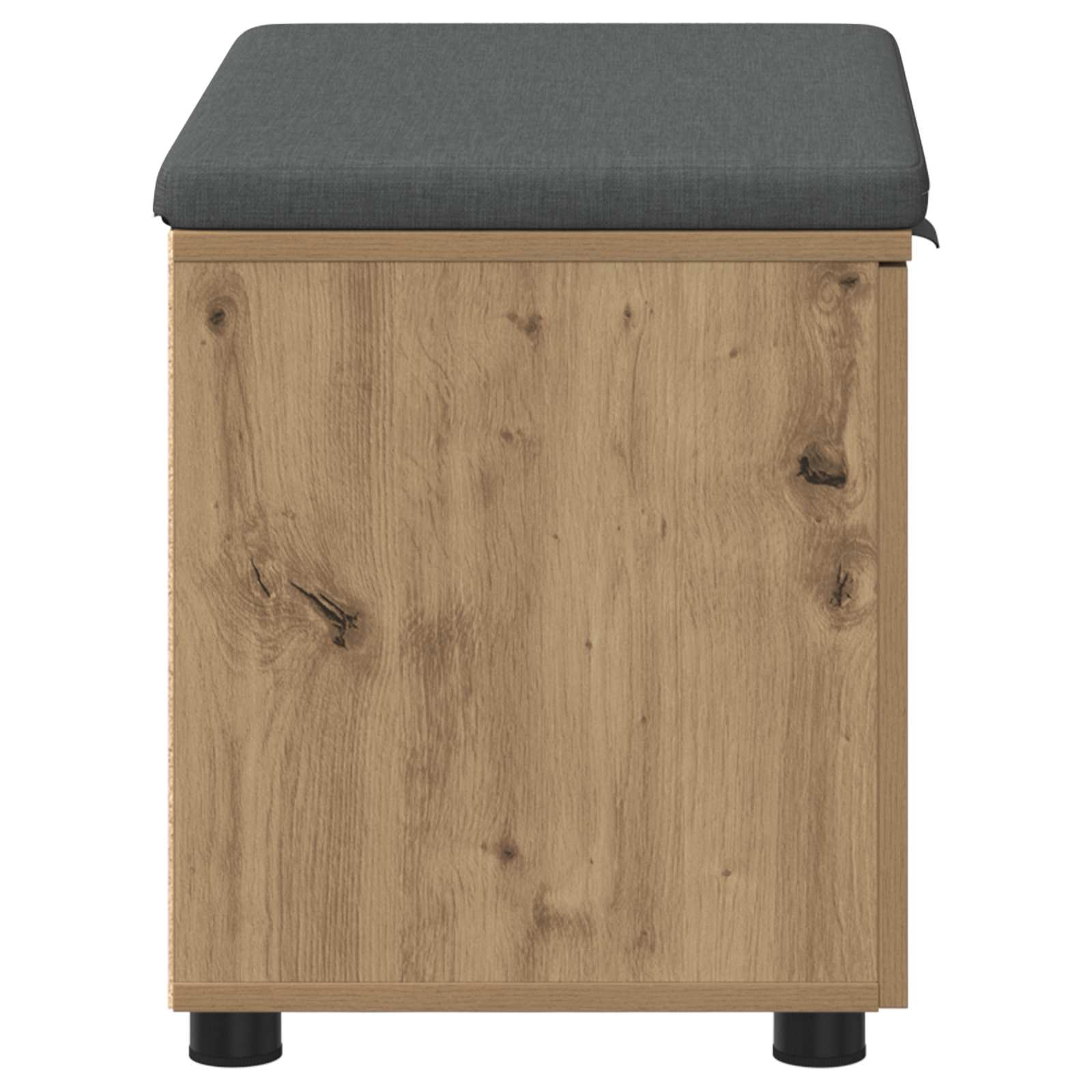 Panca per ingresso con porta Rovere artigianale 60 x 38 x 46 cm 891479