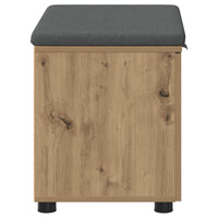 Panca per ingresso con porta Rovere artigianale 60 x 38 x 46 cm 891479