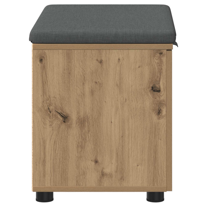 Panca per ingresso con porta Rovere artigianale 60 x 38 x 46 cm 891479