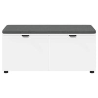 Panca per ingresso con cuscino Bianco 100 x 38 x 46 cm 891488