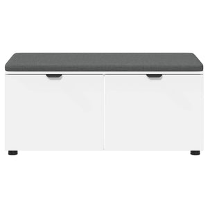 Panca per ingresso con cuscino Bianco 100 x 38 x 46 cm 891488
