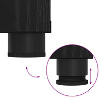 Panca per ingresso con cuscino Rovere Nero 100 x 38 x 46 cm 891489