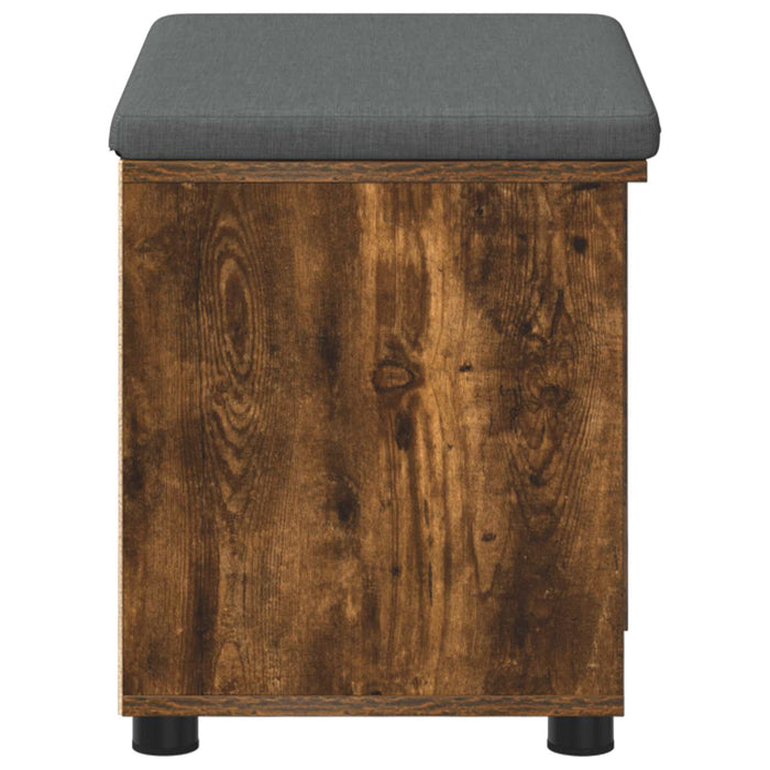 Panca per ingresso con cuscino Rovere fumé 60 x 38 x 46 cm 891500