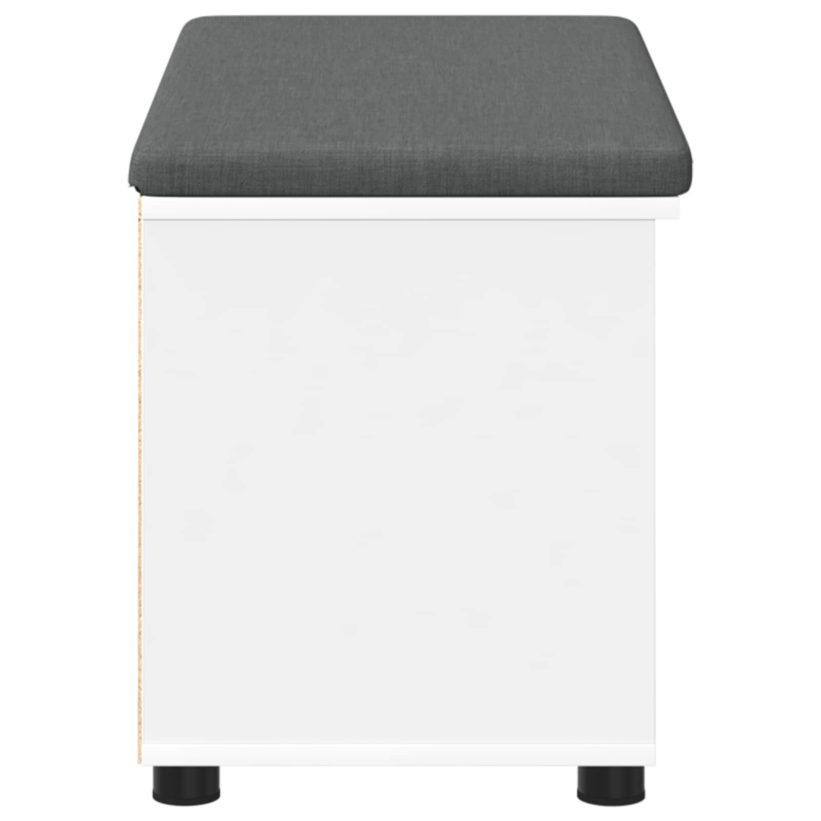 Panca per ingresso con cuscino Bianco 80 x 38 x 46 cm 891504