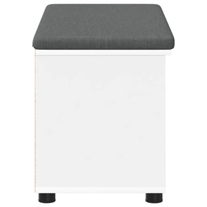 Panca per ingresso con cuscino Bianco 80 x 38 x 46 cm 891504