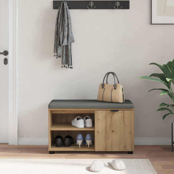 Panca per ingresso Rovere artigianale 80 x 38 x 46 cm 891511