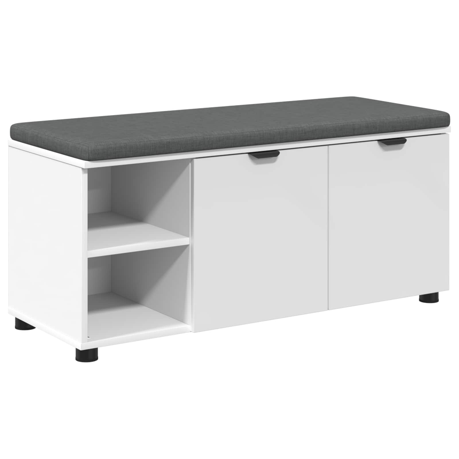 Panca per ingresso con cuscino Bianco 100 x 38 x 46 cm 891512