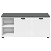 Panca per ingresso con cuscino Bianco 100 x 38 x 46 cm 891512