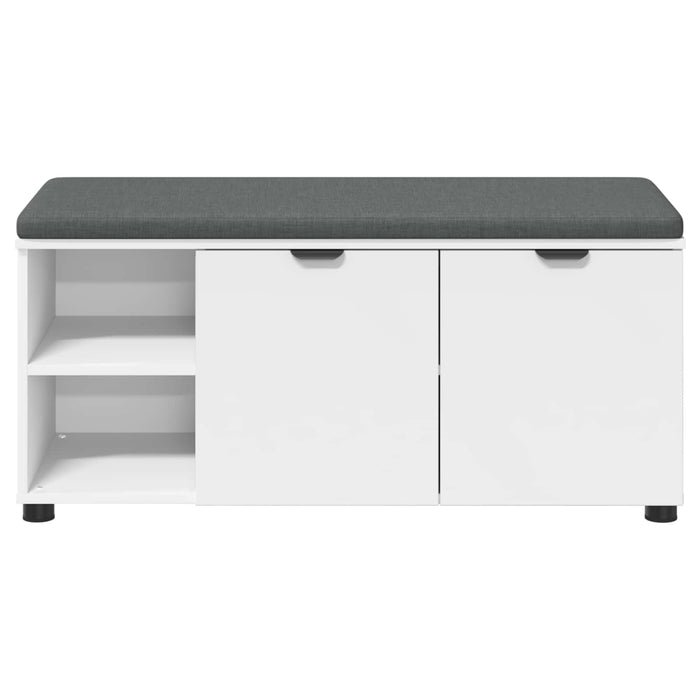 Panca per ingresso con cuscino Bianco 100 x 38 x 46 cm 891512