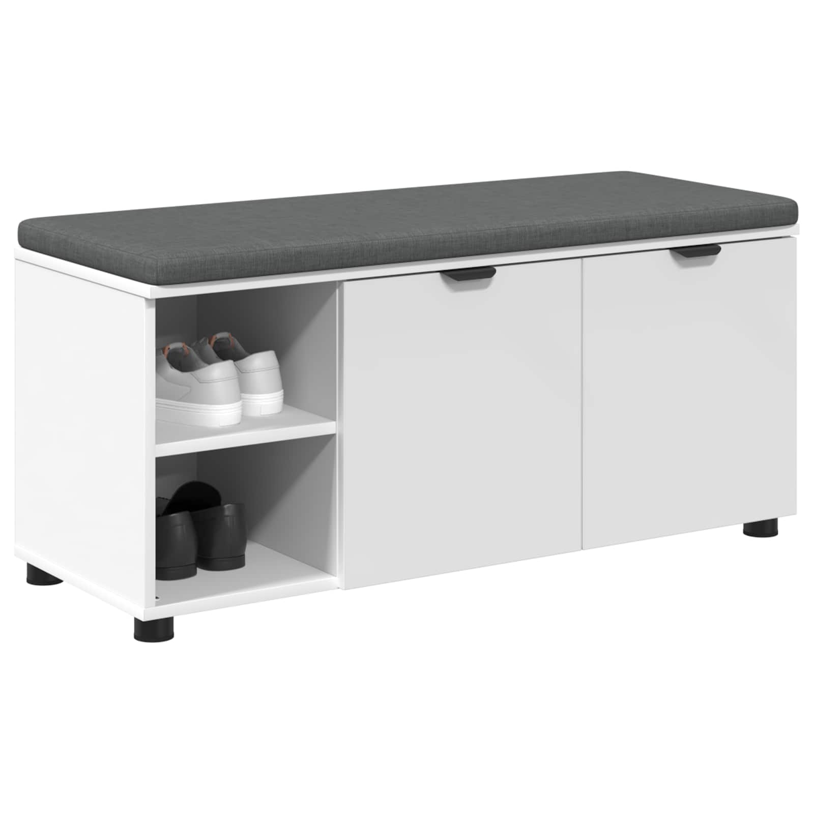 Panca per ingresso con cuscino Bianco 100 x 38 x 46 cm 891512