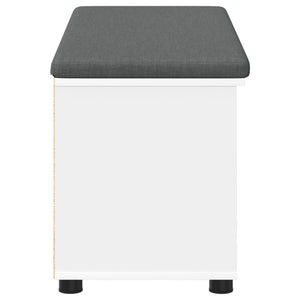 Panca per ingresso con cuscino Bianco 100 x 38 x 46 cm 891512
